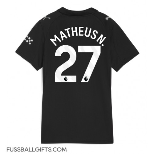 Manchester City Matheus Nunes #27 Fußballbekleidung Auswärtstrikot Damen 2025-26 Kurzarm